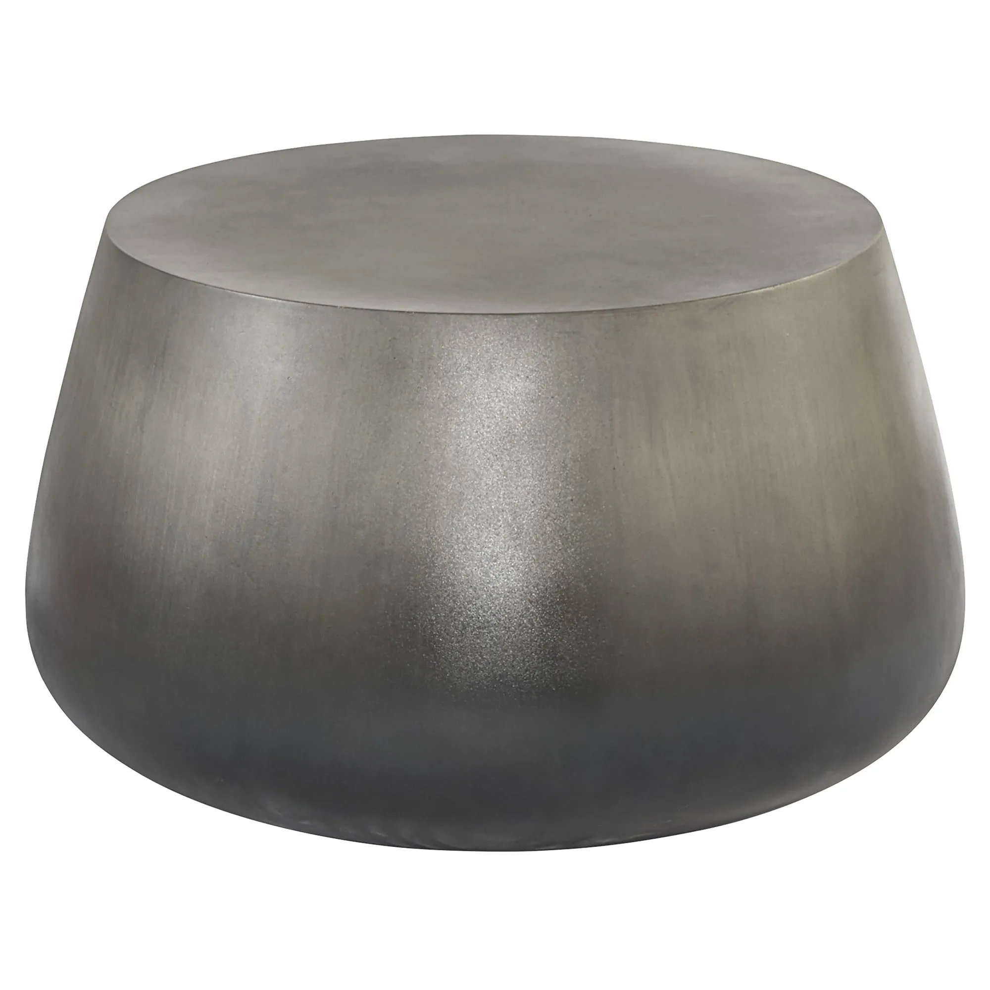 Costera Drum Coffee Table - Black Ombre, Concrete