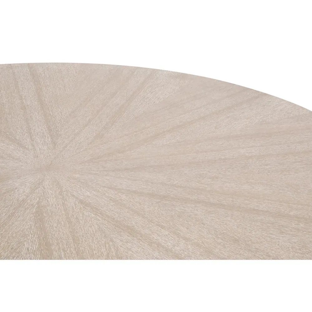 Courtney Round Coffee Table - Natural Grey, Wood