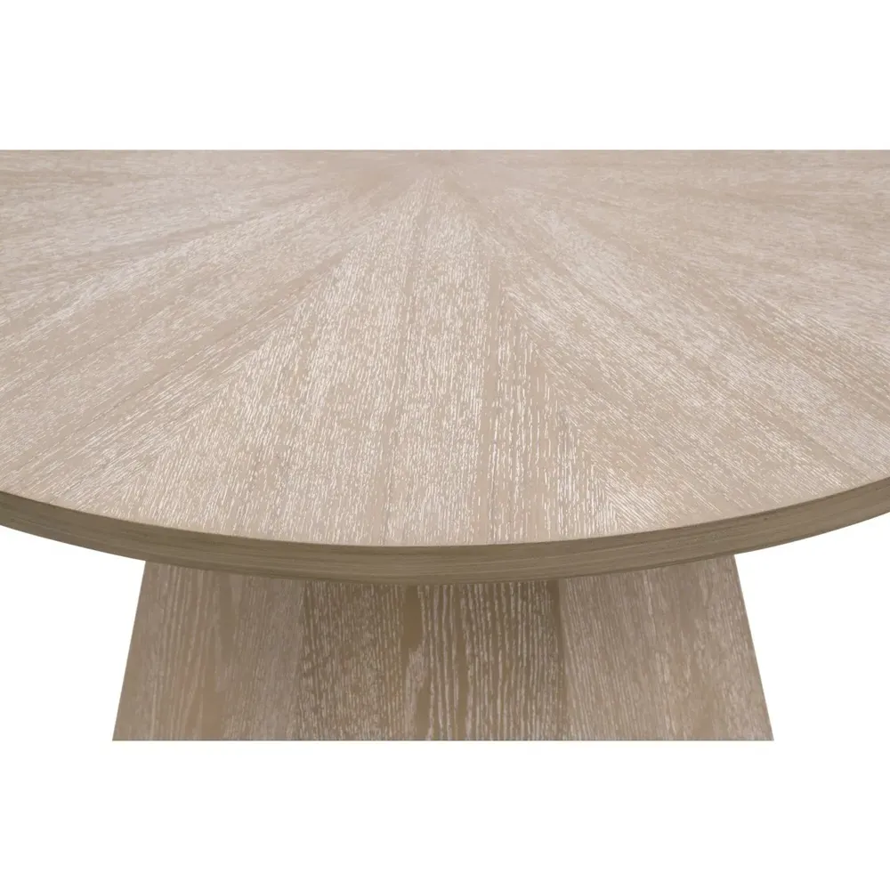 Courtney Round Side Table - Natural Grey, Wood