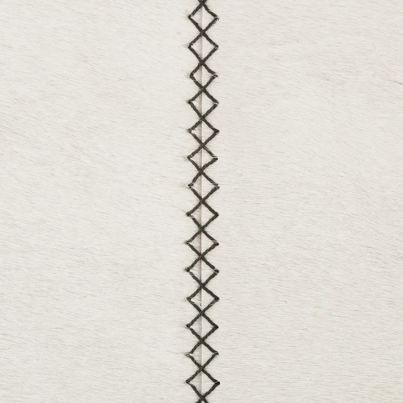 Cowan Bar Stool - White, Hair on Hide