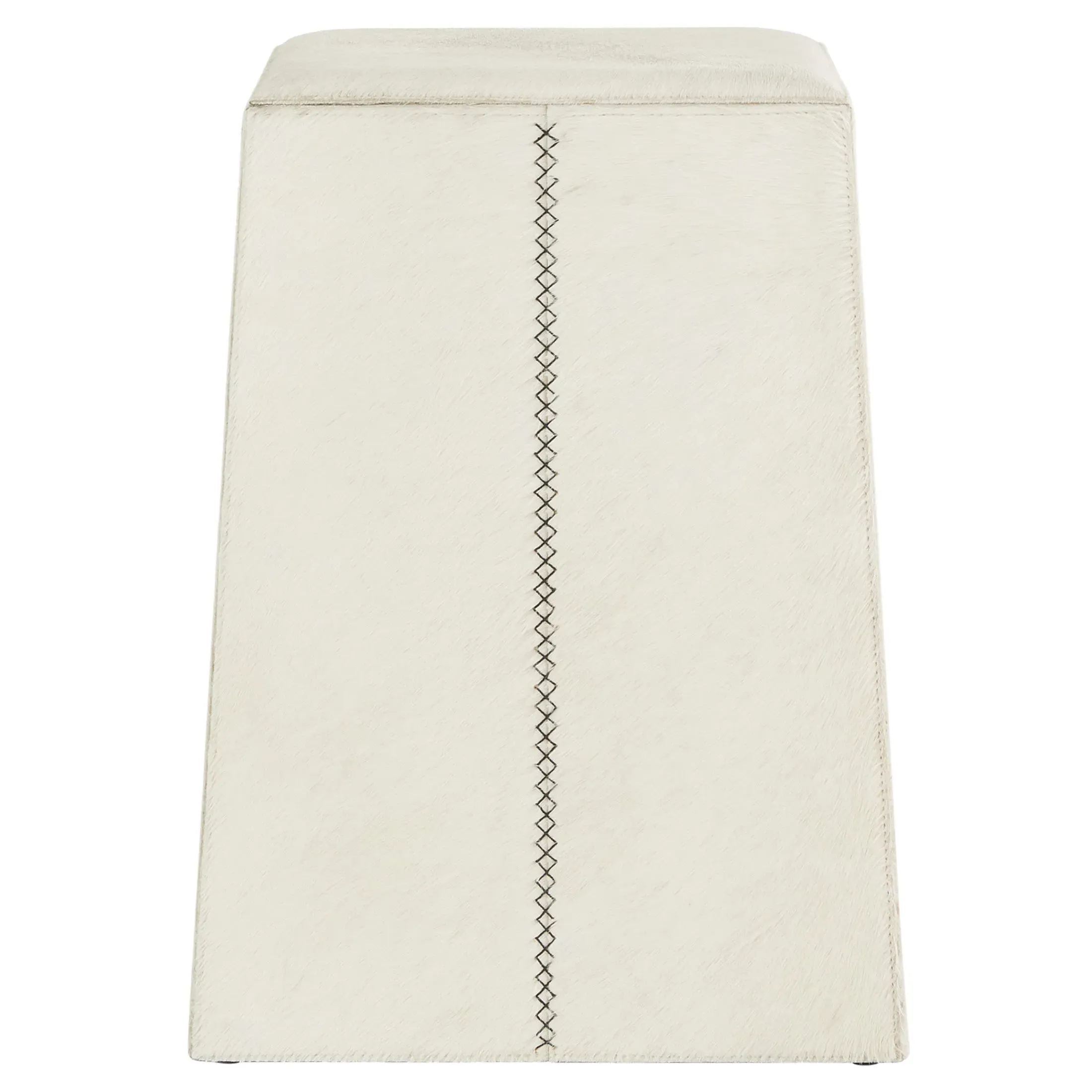 Cowan Counter Stool - White, Hair on Hide