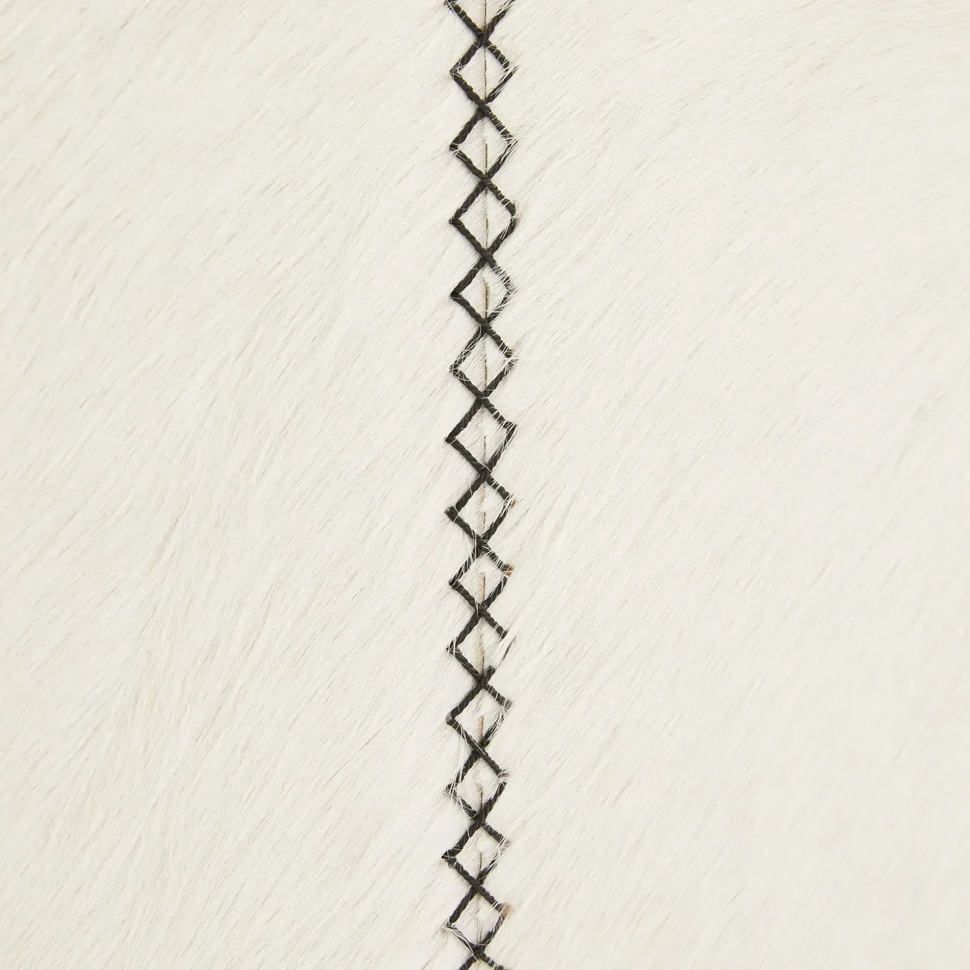 Cowan Counter Stool - White, Hair on Hide