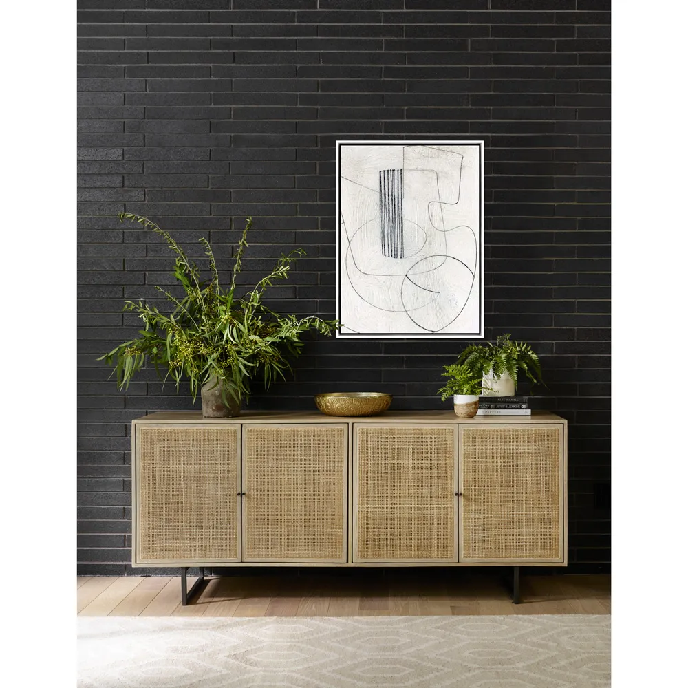 Crafted Illustration Wall Art - White Frame, Maplewood