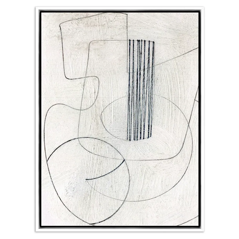 Crafted Illustration Wall Art - White Frame, Maplewood