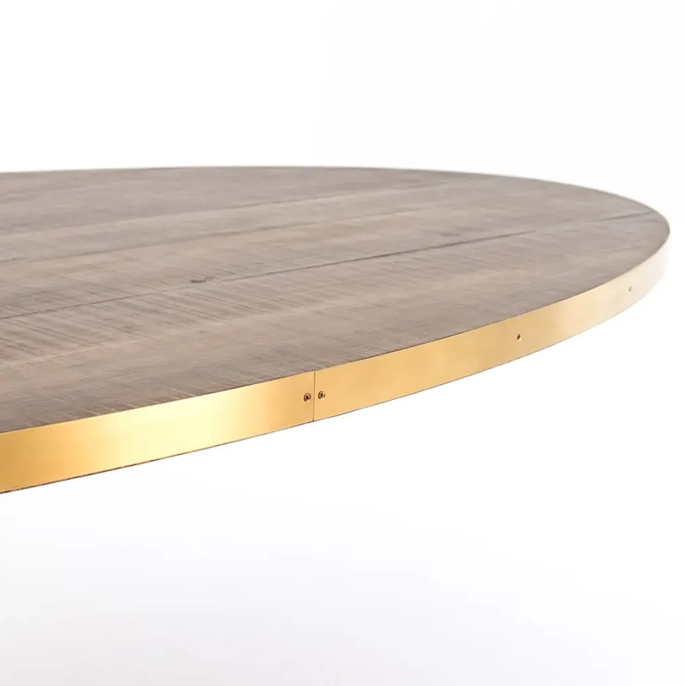 Cressley Oval Dining Table - Grey, Oak