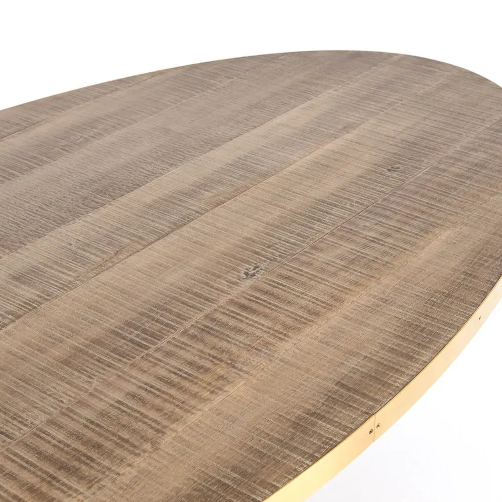 Cressley Oval Dining Table - Grey, Oak