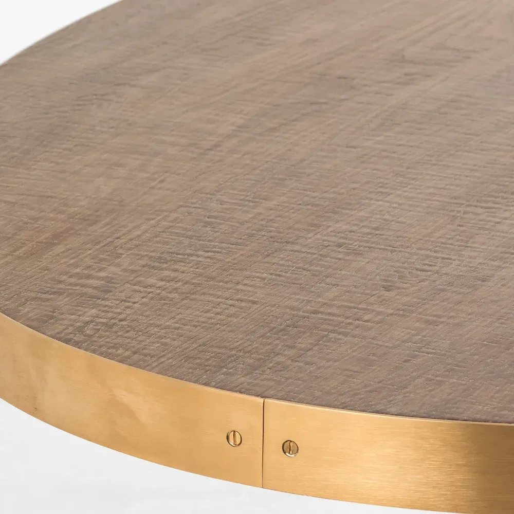 Cressley Oval Dining Table - Grey, Oak