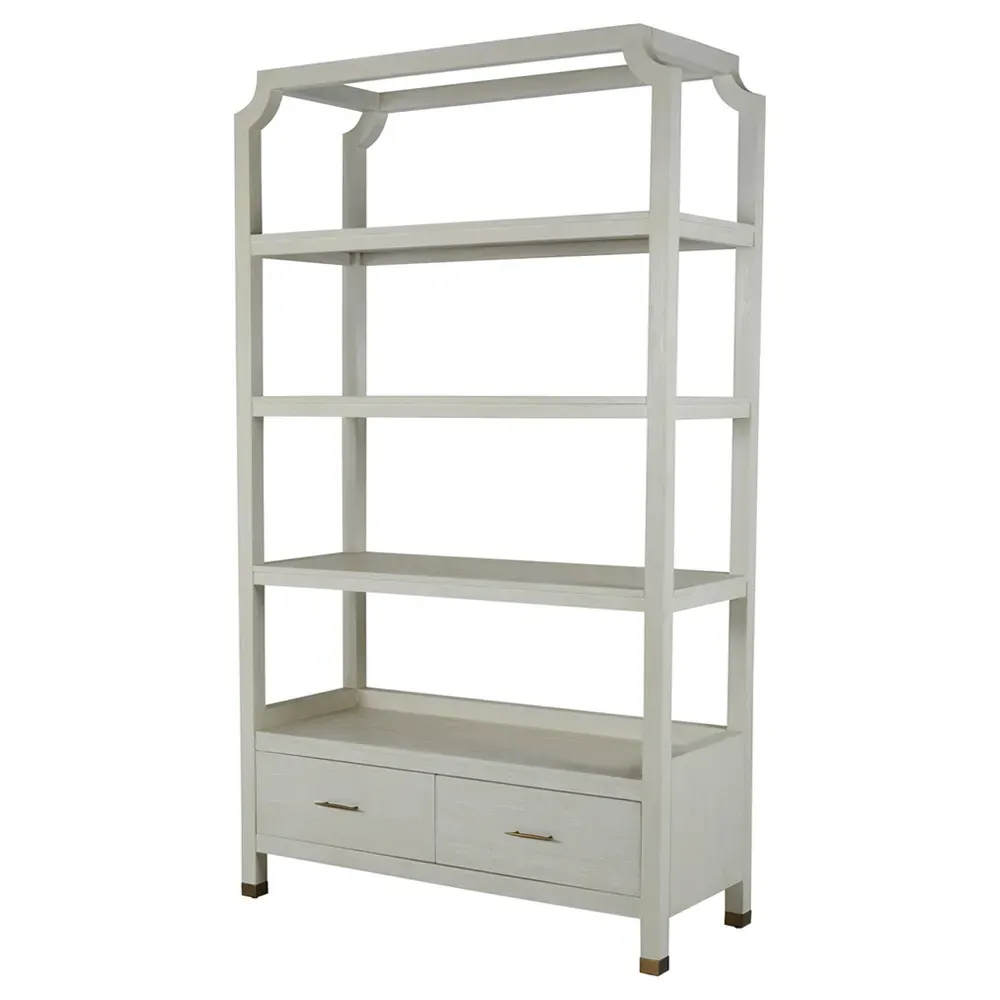 Crest Bookcase - White, Wood