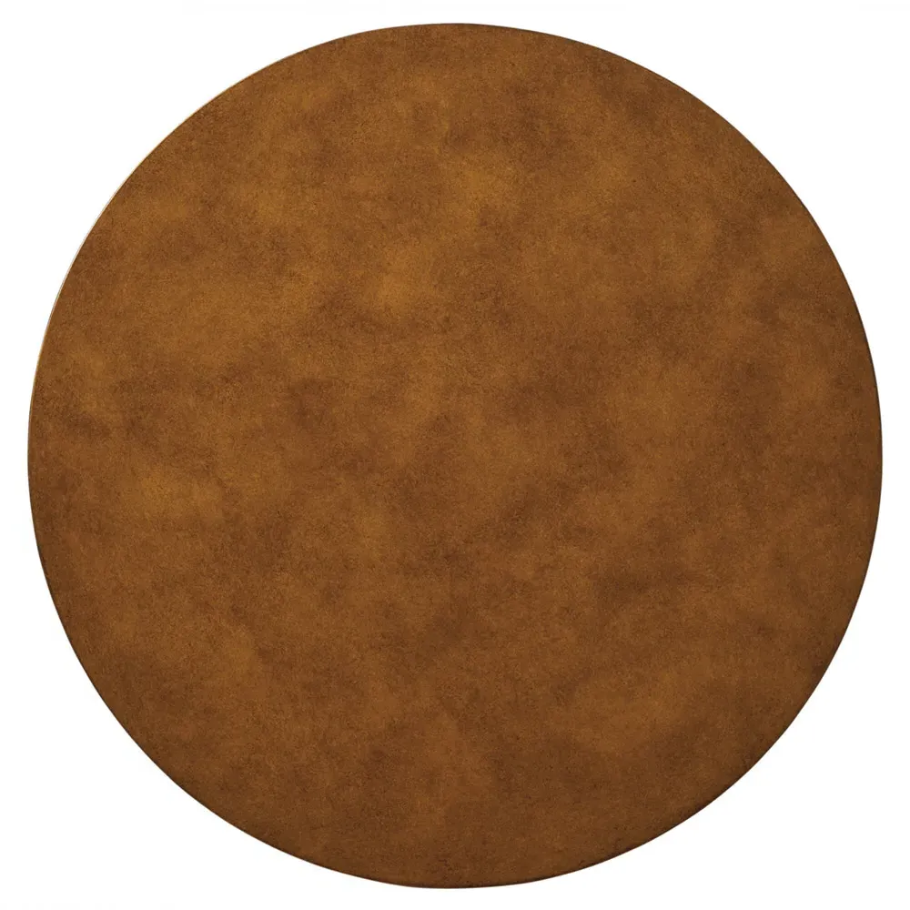 Crest Cylindrical End Table - White, Oak