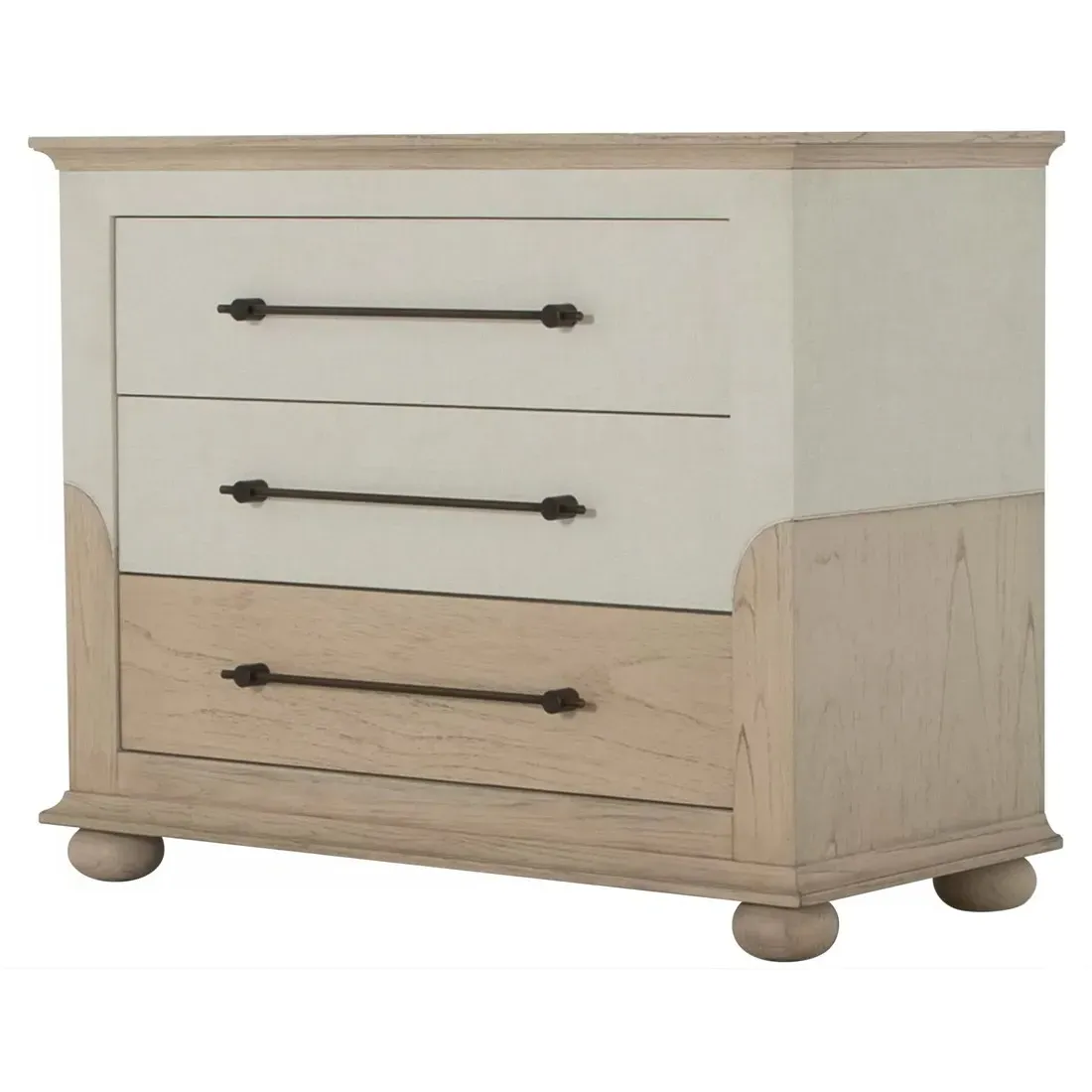Crestine Bachelor Chest - Natural, Raffia Wood