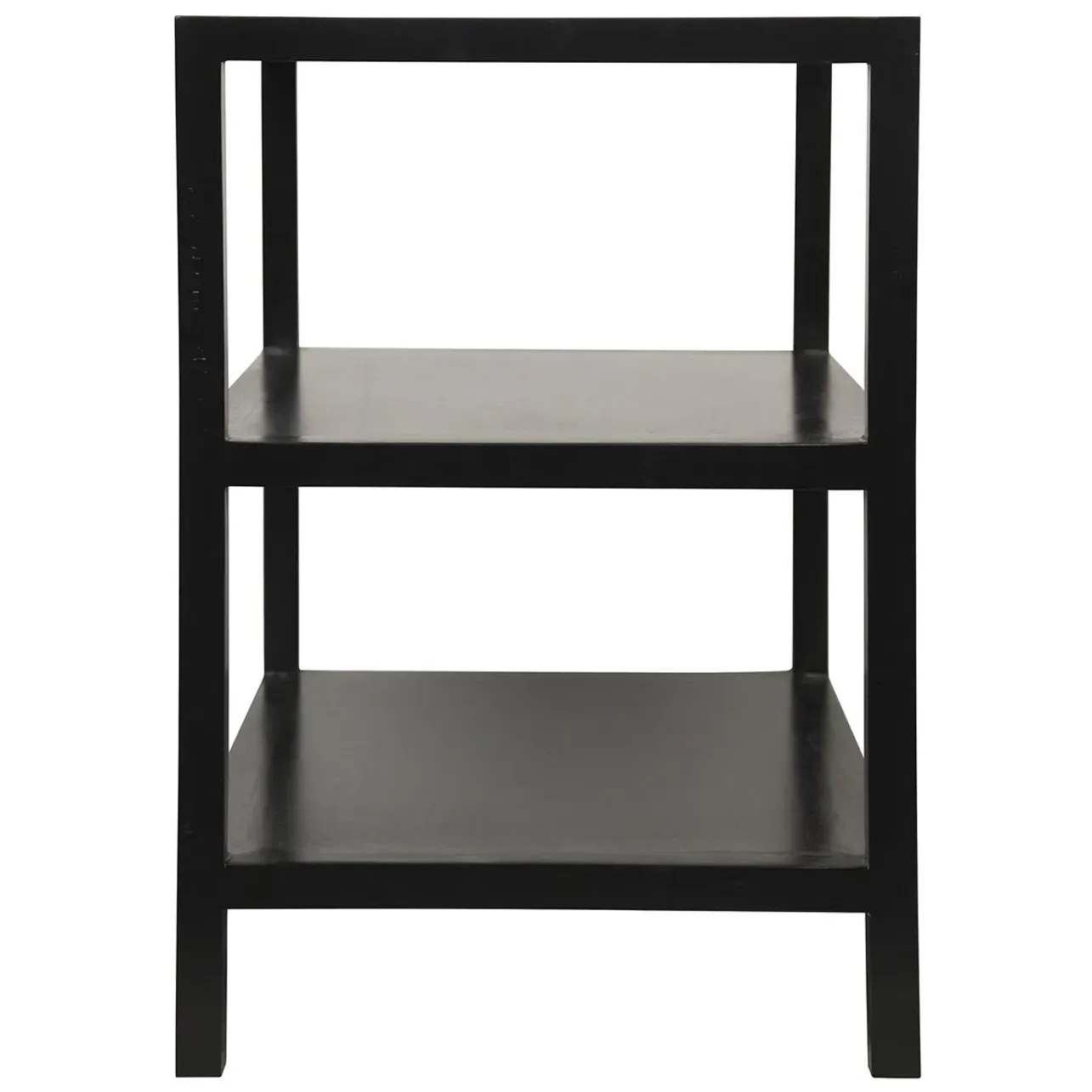Cresyne Rectangular Side Table - Black, Mahogany