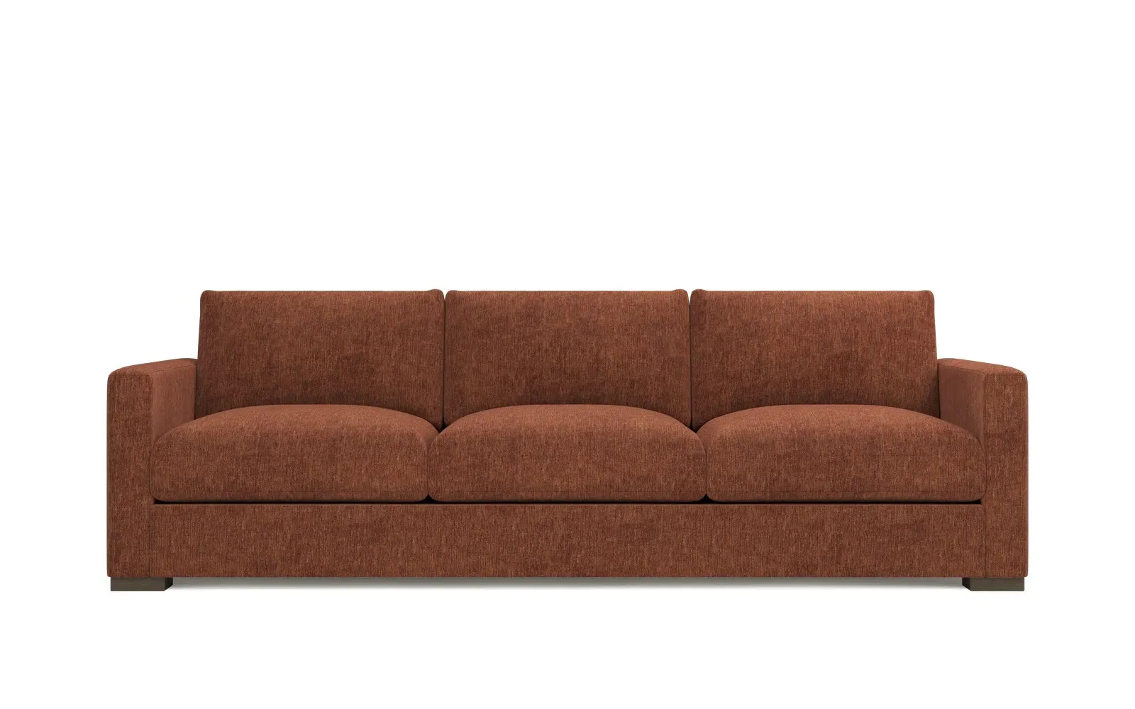 Curtis Deep Seat 3-Seater Sofa - Chestnut