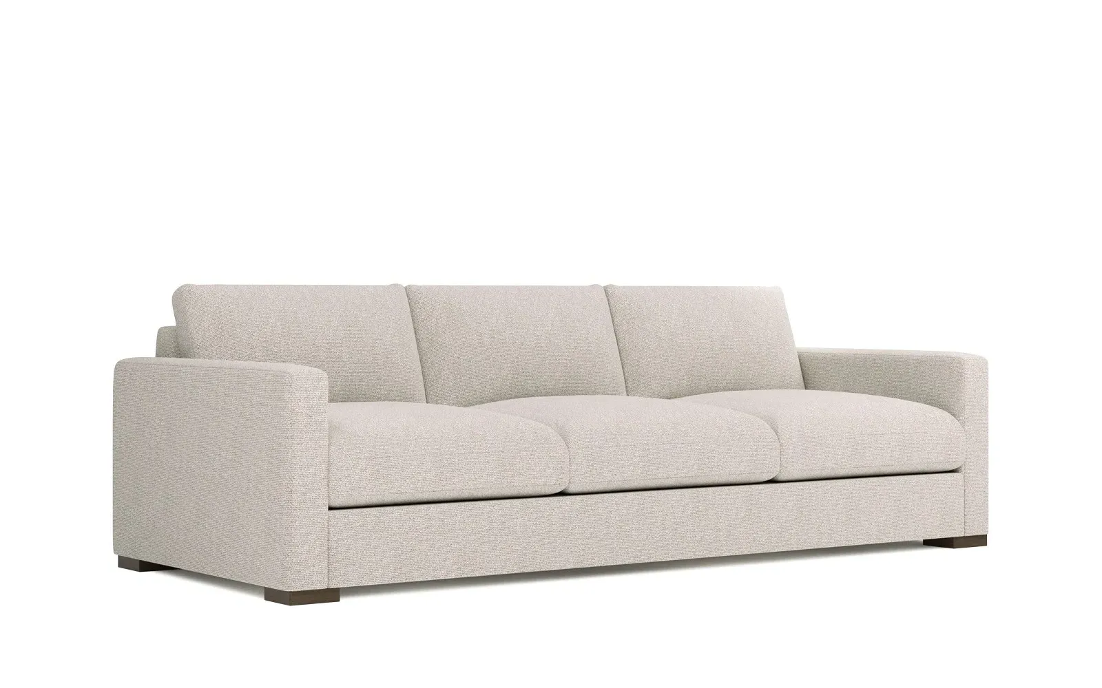 Curtis Deep Seat 3-Seater Sofa - Chestnut