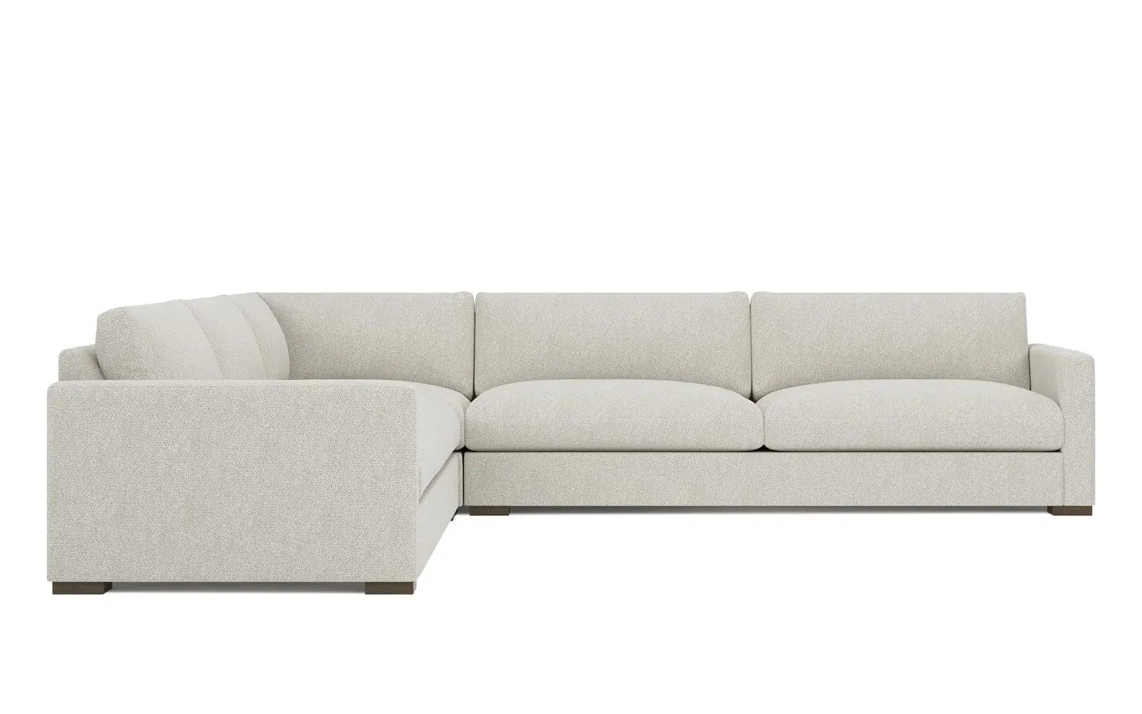 Curtis L-Shaped Corner Sectional - Alabaster