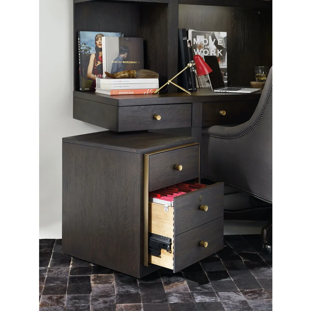 Curtis Office Cabinet - Brown, Oak