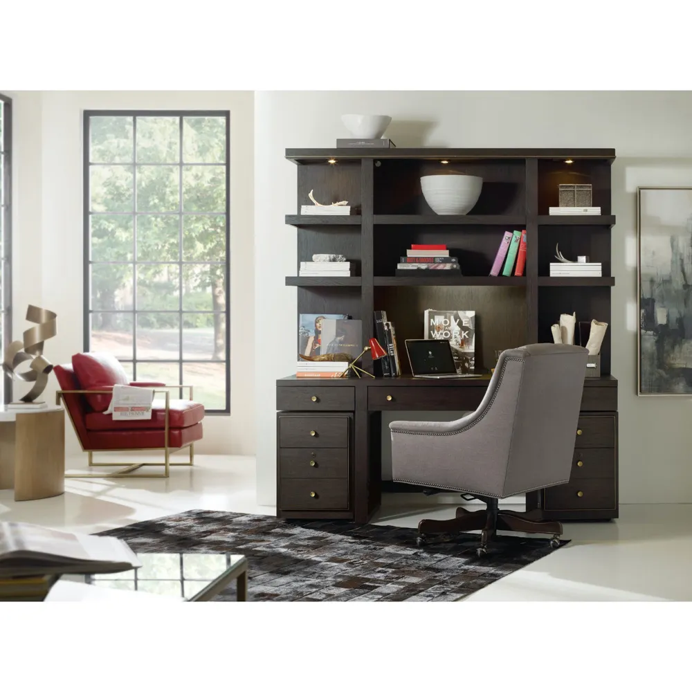Curtis Office Cabinet - Brown, Oak