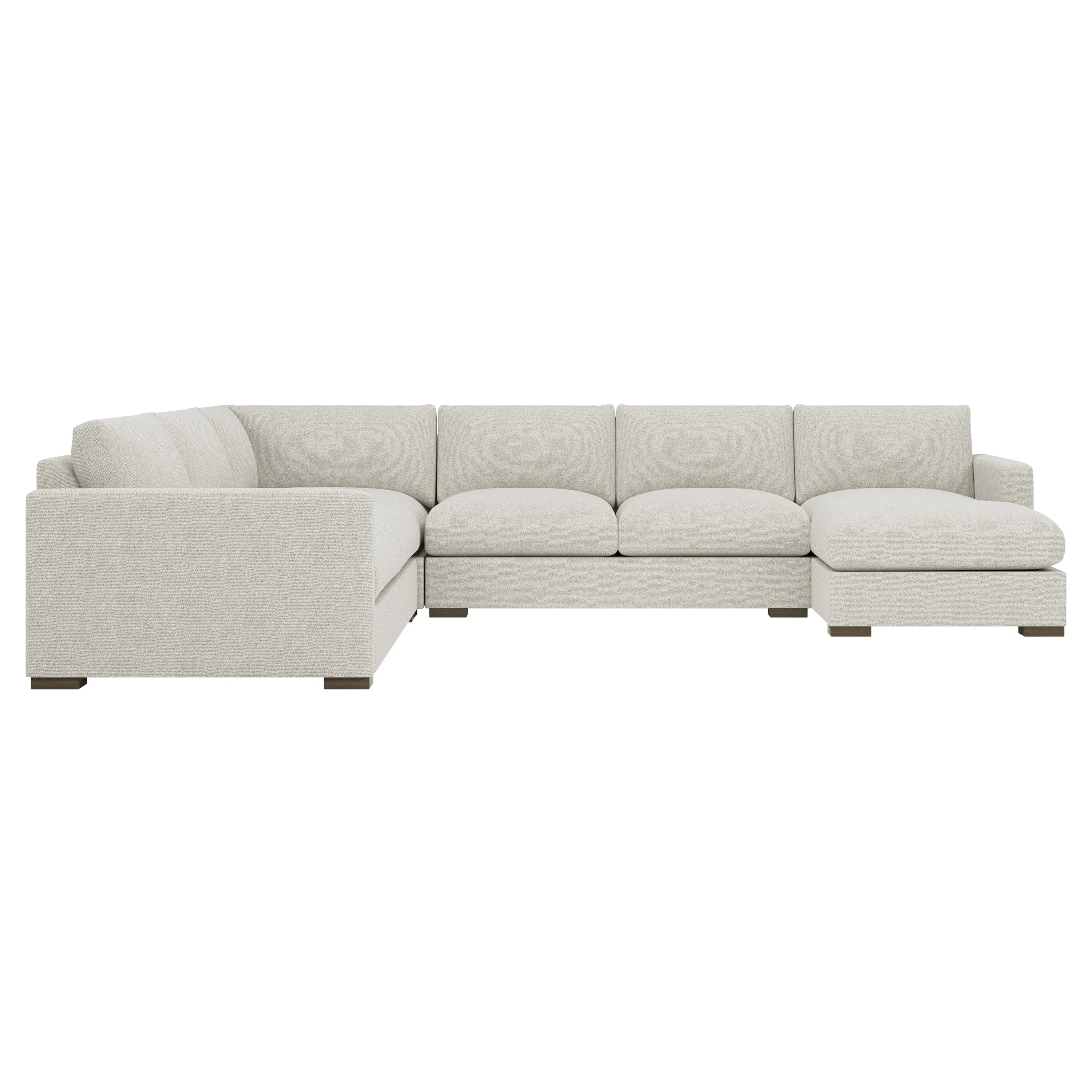 Curtis U-Chaise Sectional with Left Chaise - Alabaster image