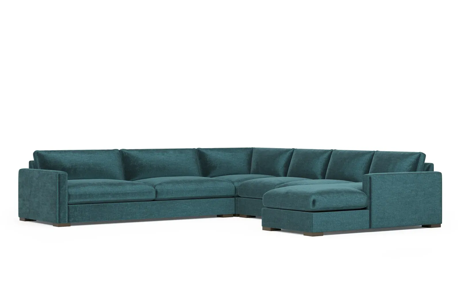 Curtis U-Chaise Sectional with Left Chaise - Mallard Green