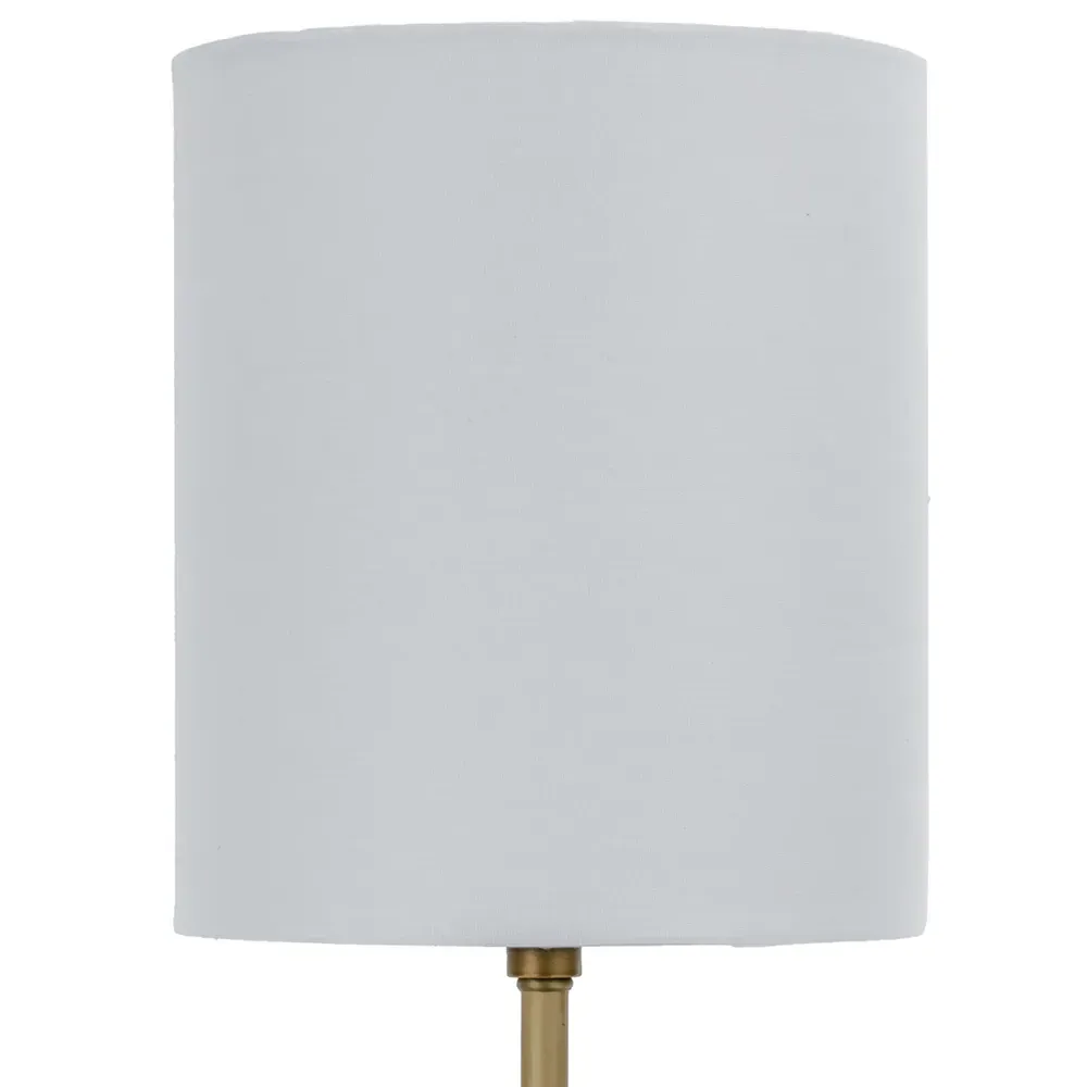 Cylinder Table Lamp - White, Jade Stone