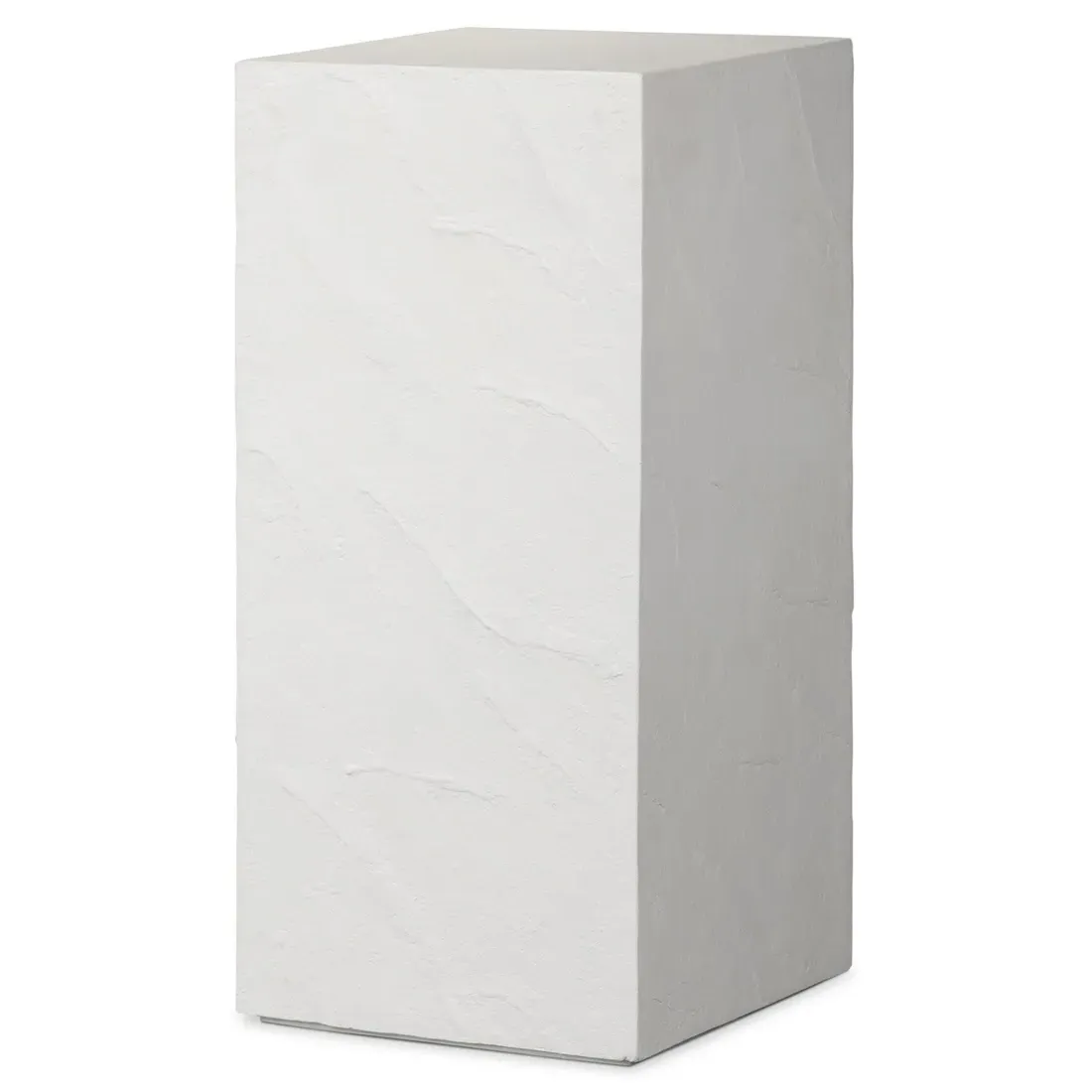 Cyndra 31" Outdoor Plinth Pedestal - White, Concrete