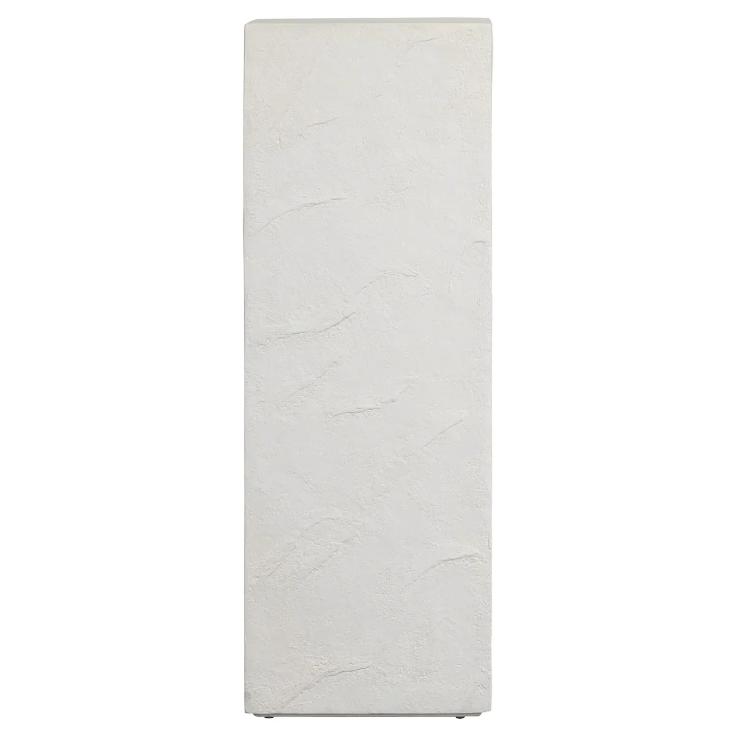 Cyndra 40" Outdoor Plinth Pedestal - White, Concrete