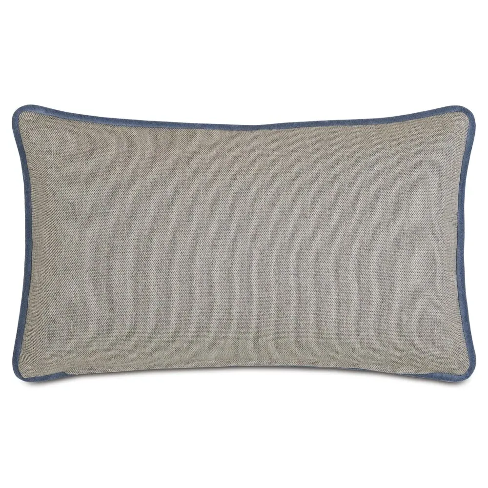 Cyrah Blue Dot Velvet Pillow - Blue