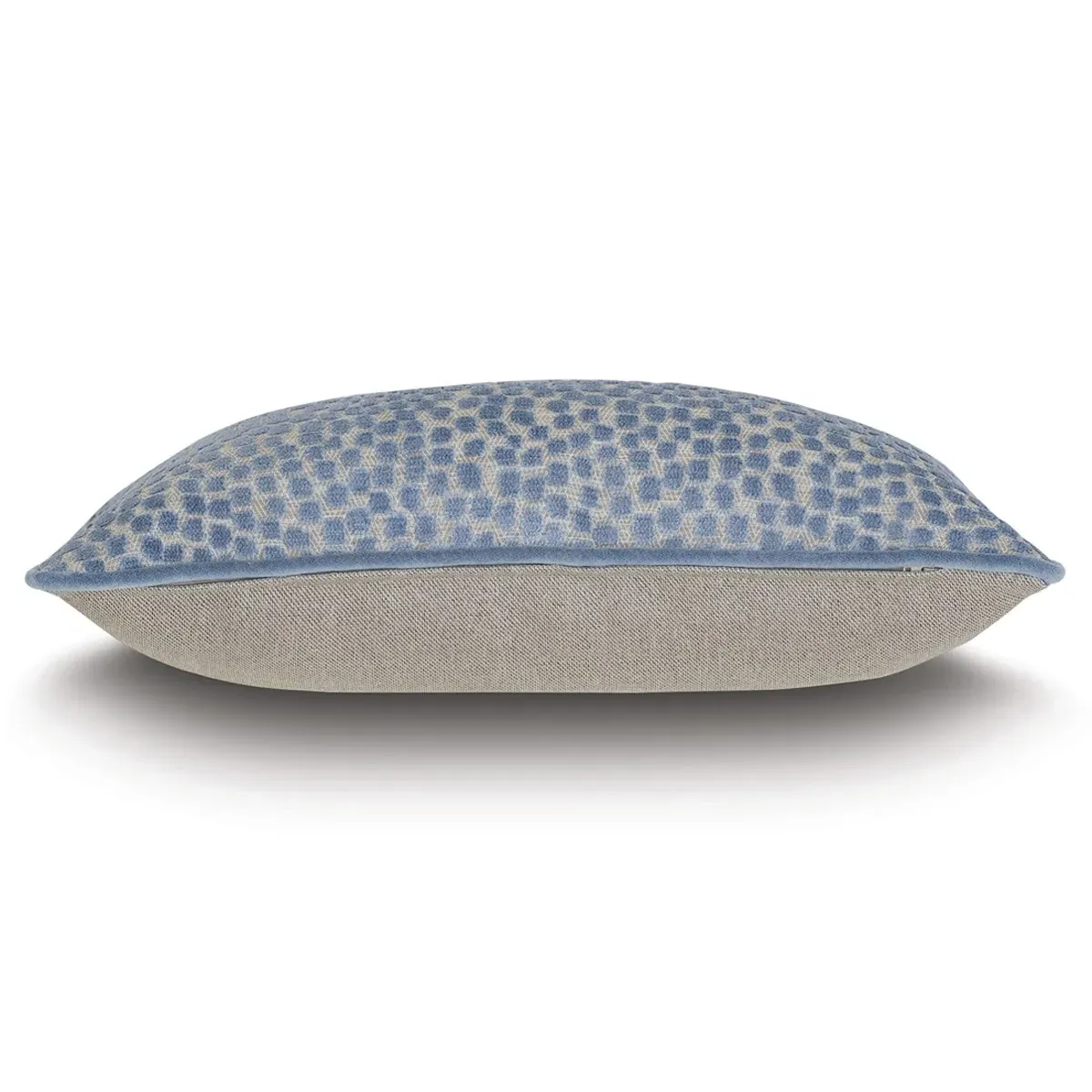 Cyrah Blue Dot Velvet Pillow - Blue