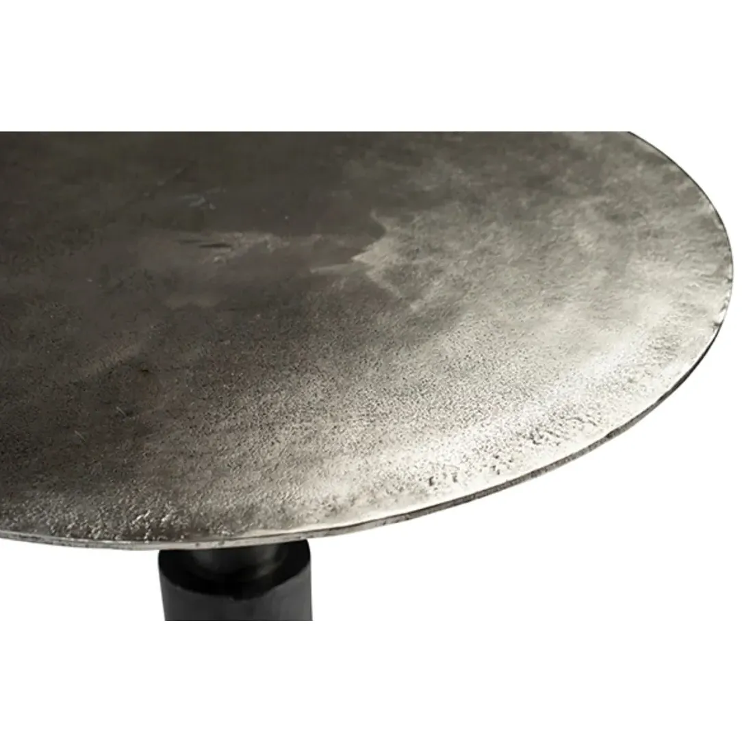 Cyrus Round Bistro Dining Table - Grey, Aluminum