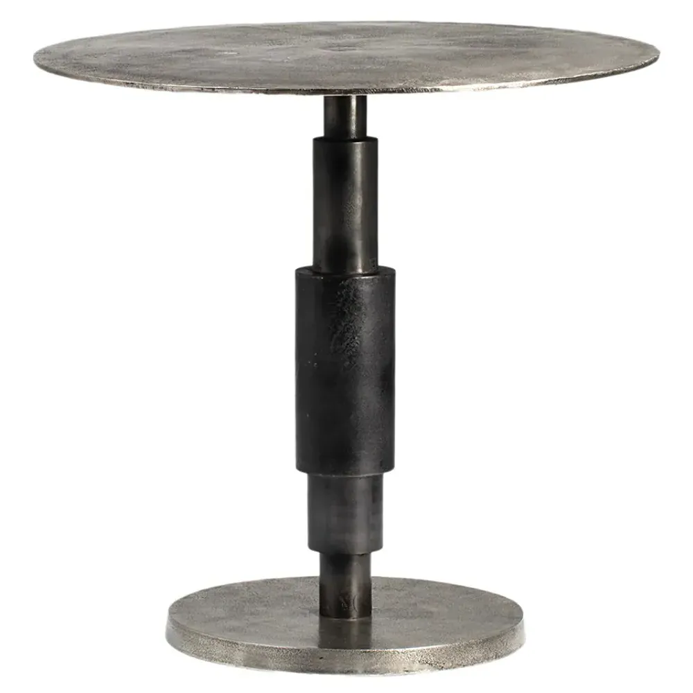 Cyrus Round Bistro Dining Table - Grey, Aluminum image