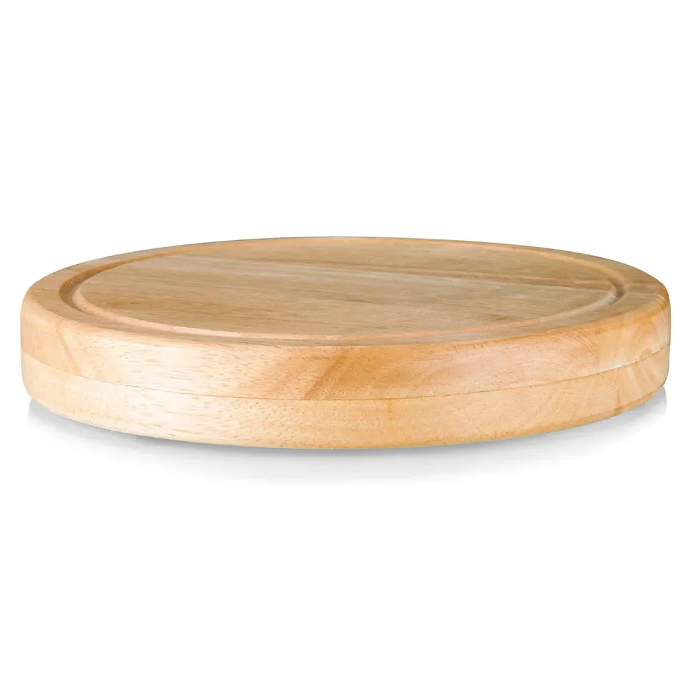 Dacey Cheese Cutting Board Set - Brown, Rubberwood