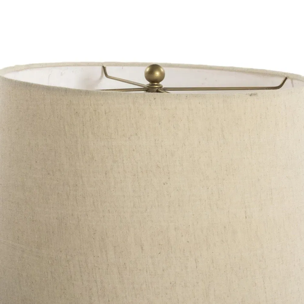 Dacia Column Floor Lamp - Brown, Oak