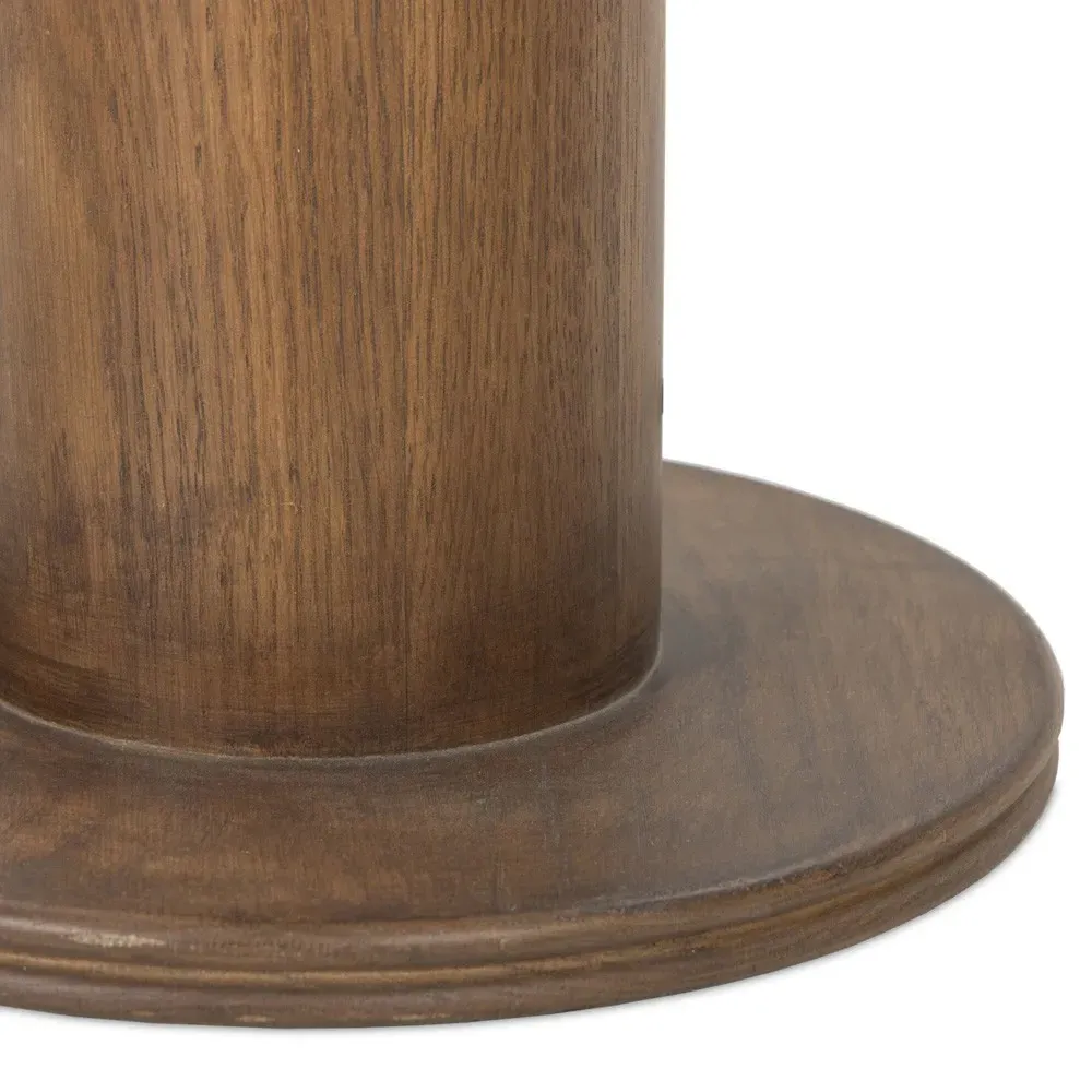 Dacia Column Floor Lamp - Brown, Oak