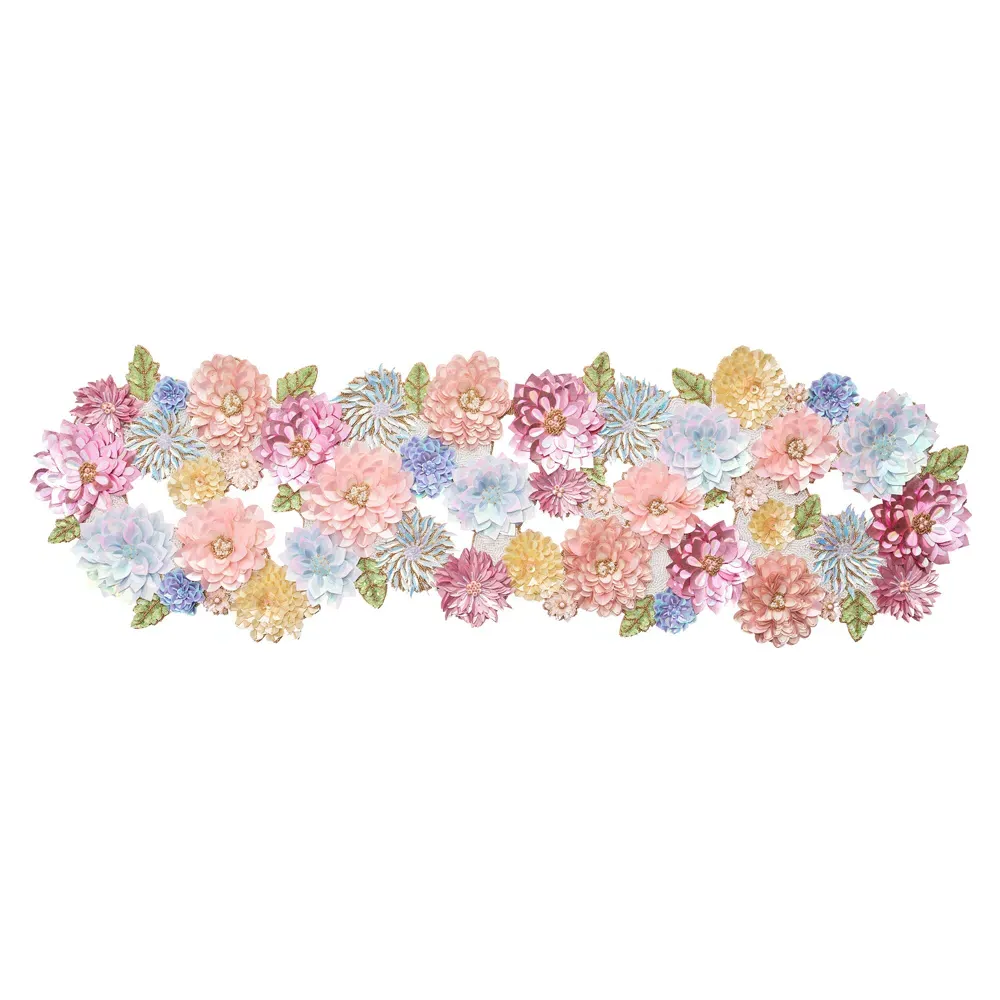 Dahlia Floral Table Runner - Pink image