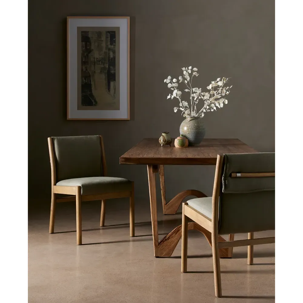 Daisy Dining Side Chair - Olive Green, Parawood