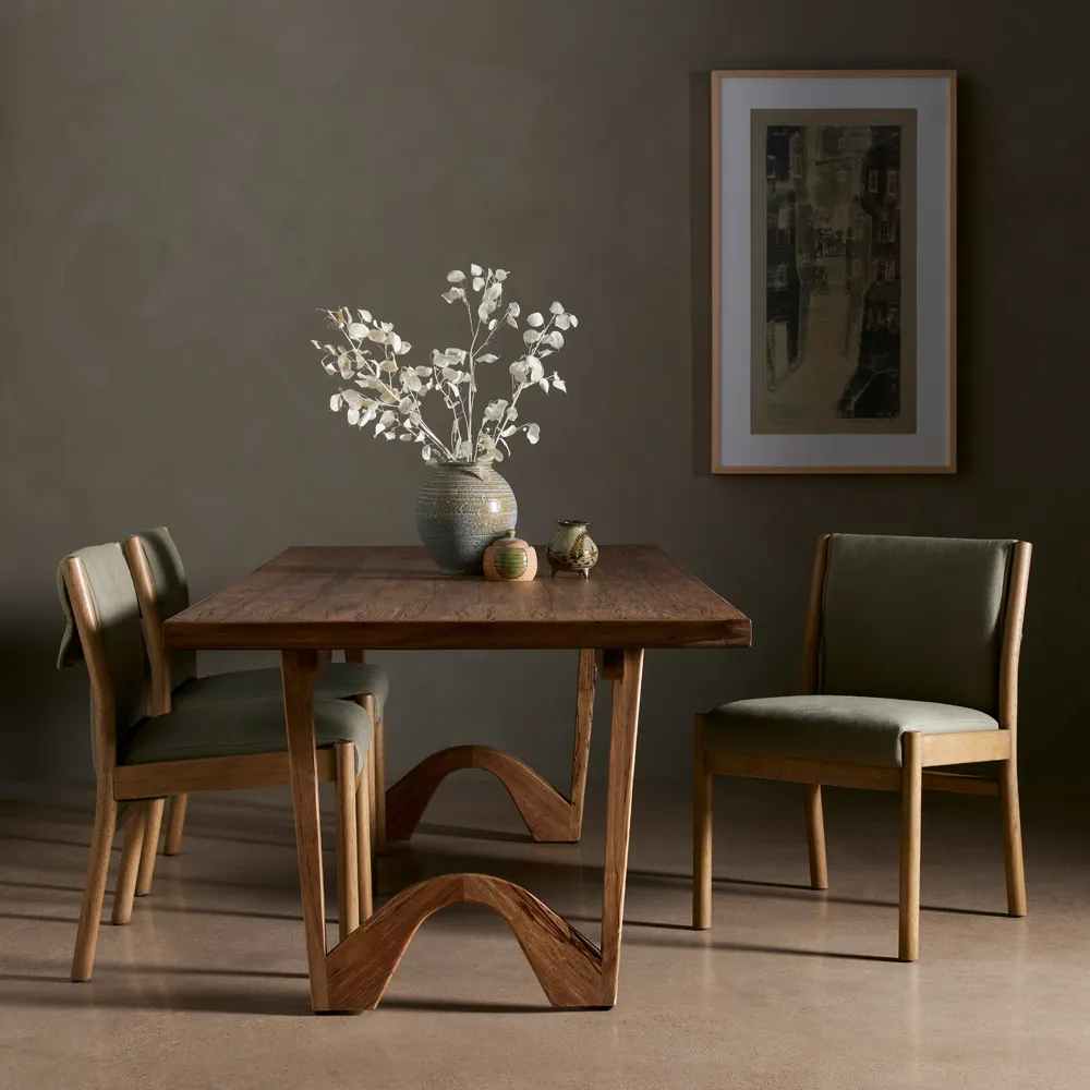 Daisy Dining Side Chair - Olive Green, Parawood