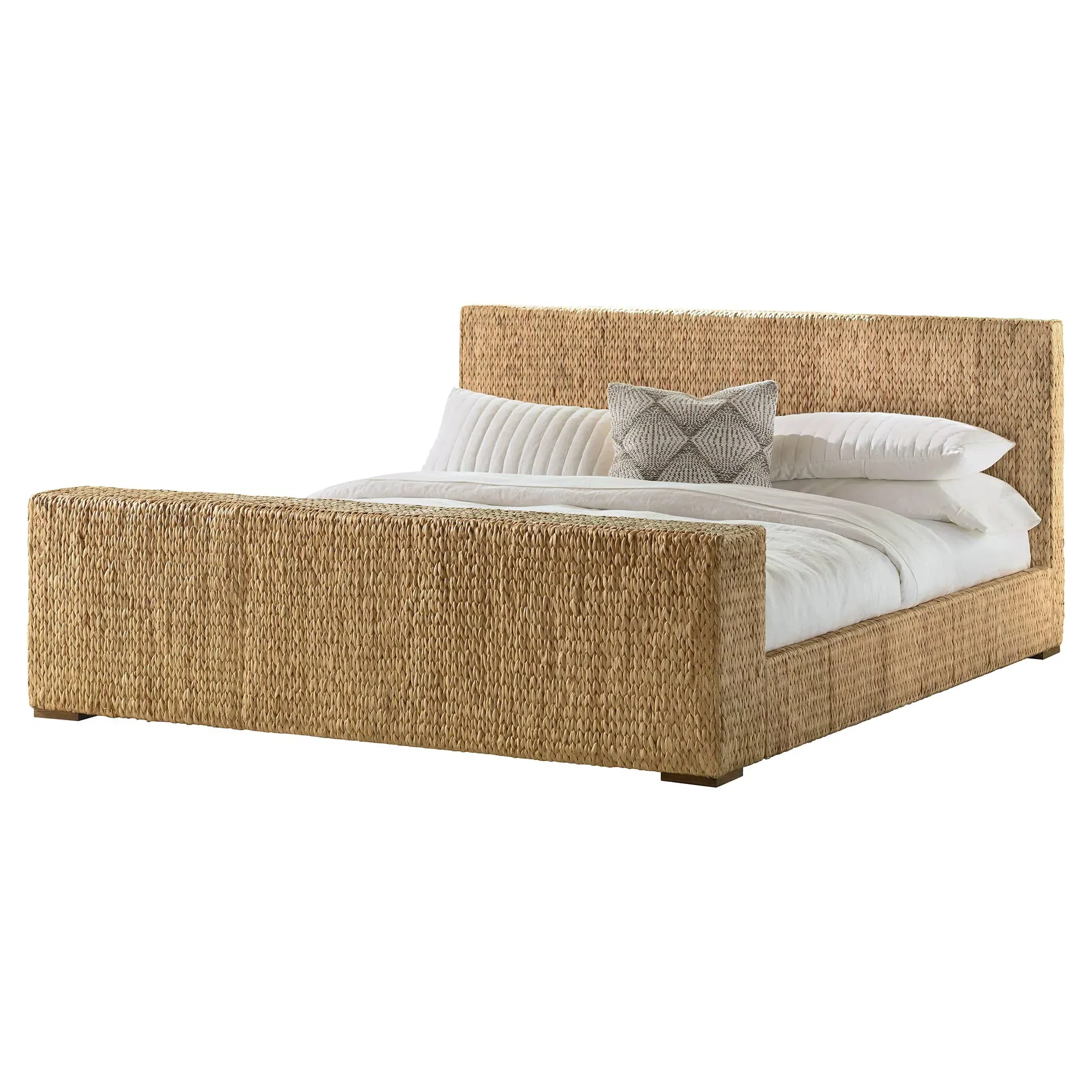 Daisy King Size Plinth Bed - Natural, Water Hyacinth image