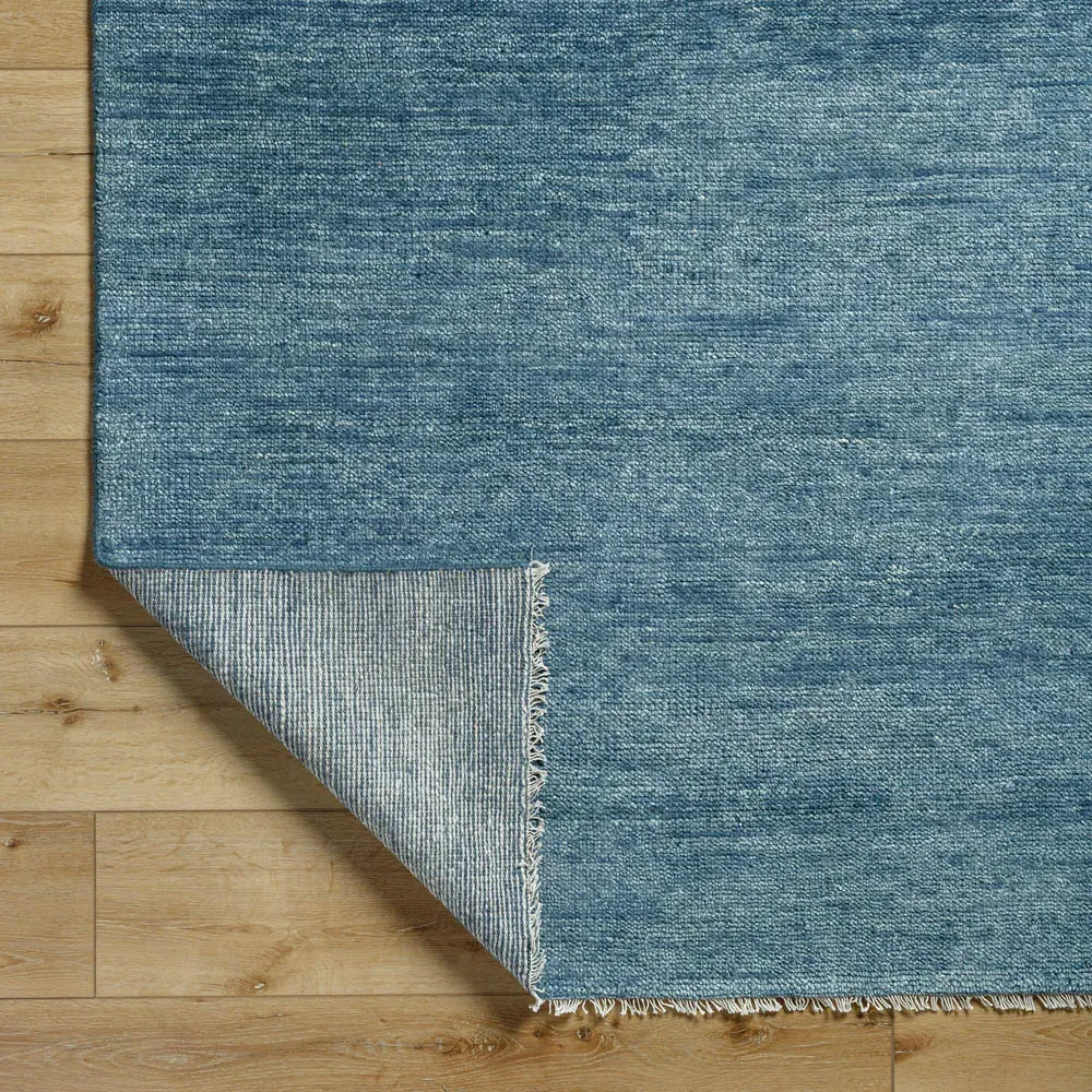 Dakota Hand Knotted Rug - Blue, Wool