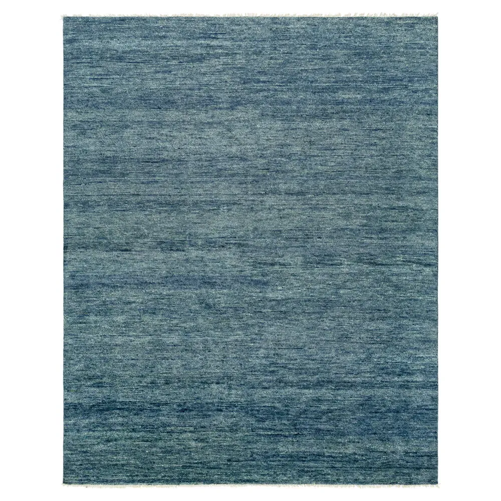 Dakota Hand Knotted Rug - Blue, Wool