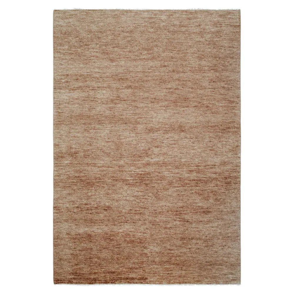 Dakota Hand Knotted Rug - Brown, Wool