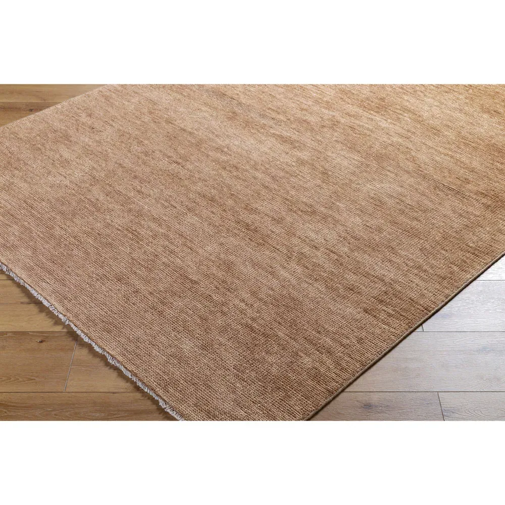 Dakota Hand Knotted Rug - Brown, Wool