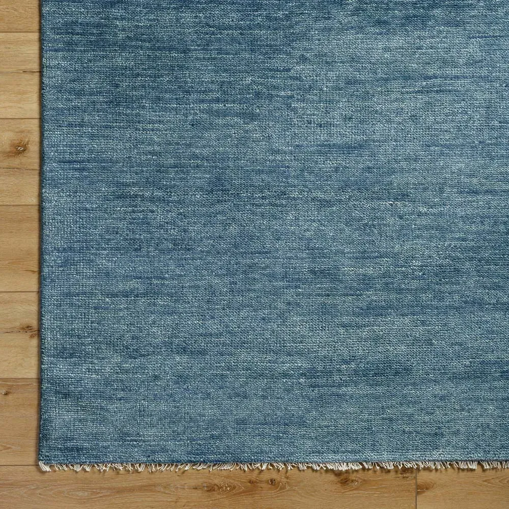 Dakota Hand Knotted Rug Sample - Blue, Wool