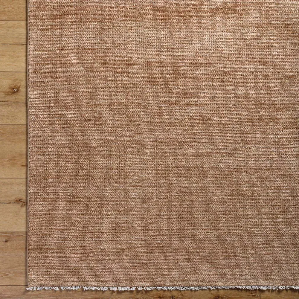 Dakota Hand Knotted Rug Sample - Brown, Wool