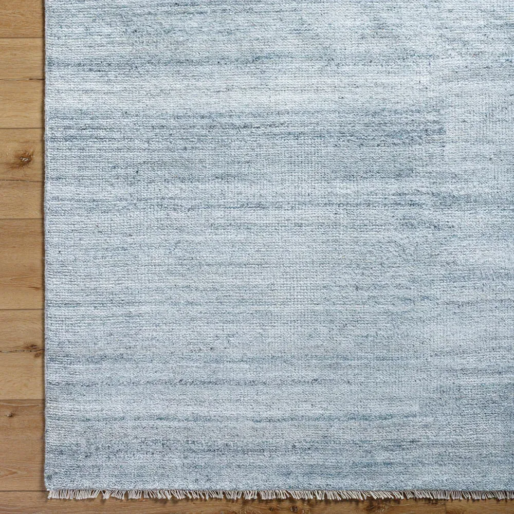 Dakota Hand Knotted Rug Sample - Light Blue, Wool