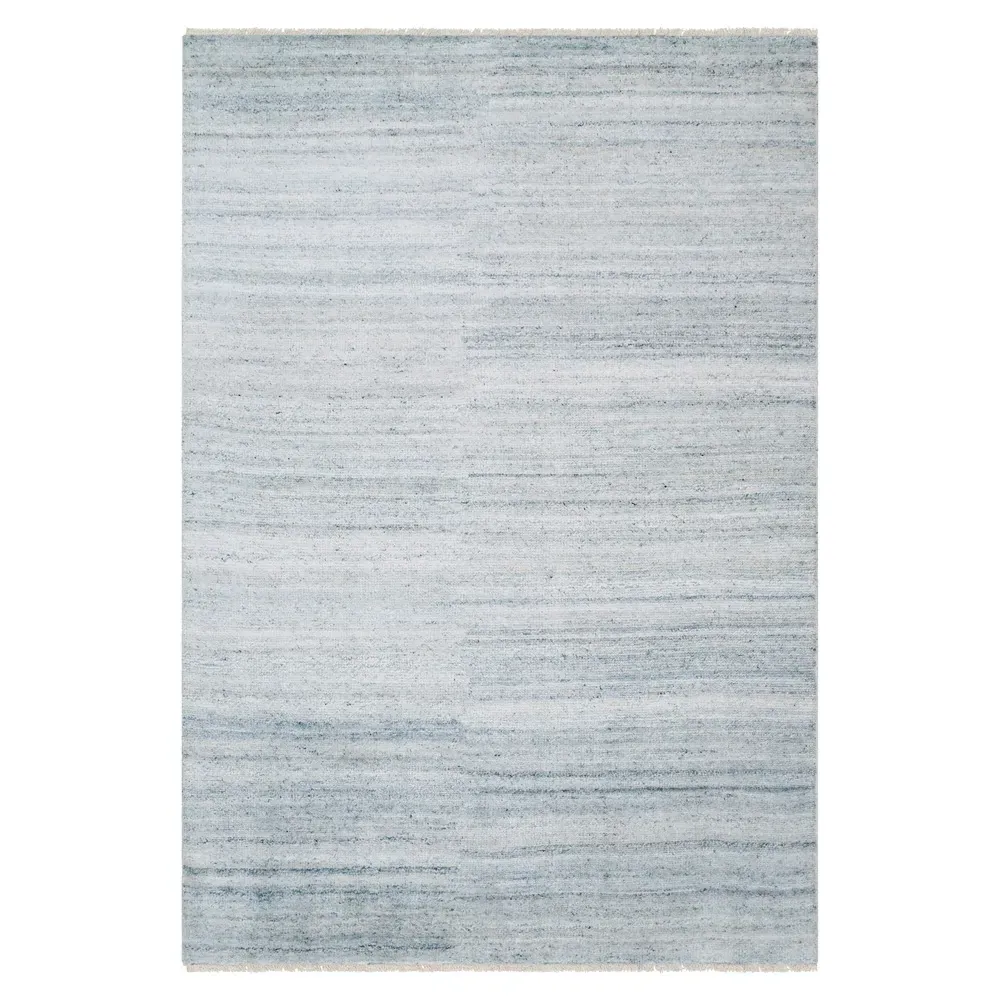 Dakota Hand Knotted Rug Sample - Light Blue, Wool
