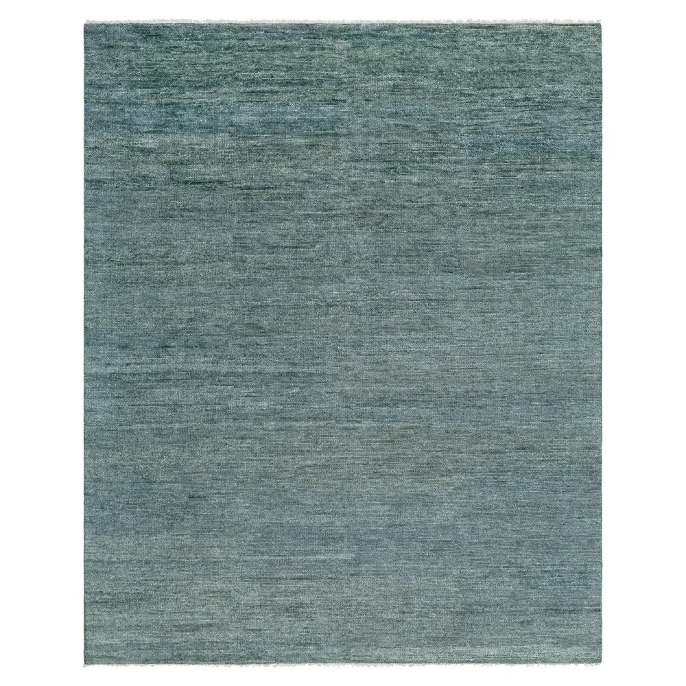 Dakota Hand Knotted Rug - Teal, Wool