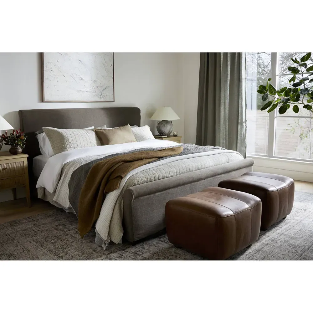 Dalia King Size Bed Frame - Coffee, Parawood