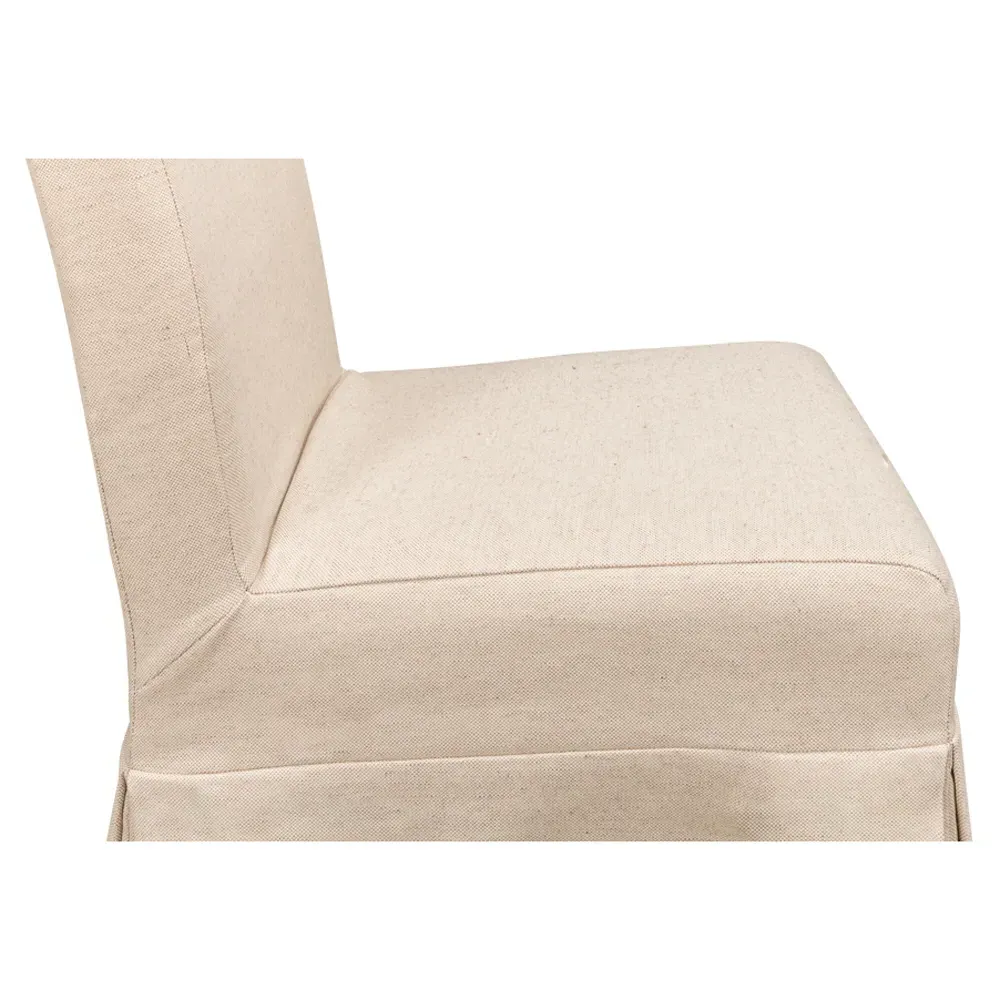 Dalilah Slipcovered Dining Chair - Beige