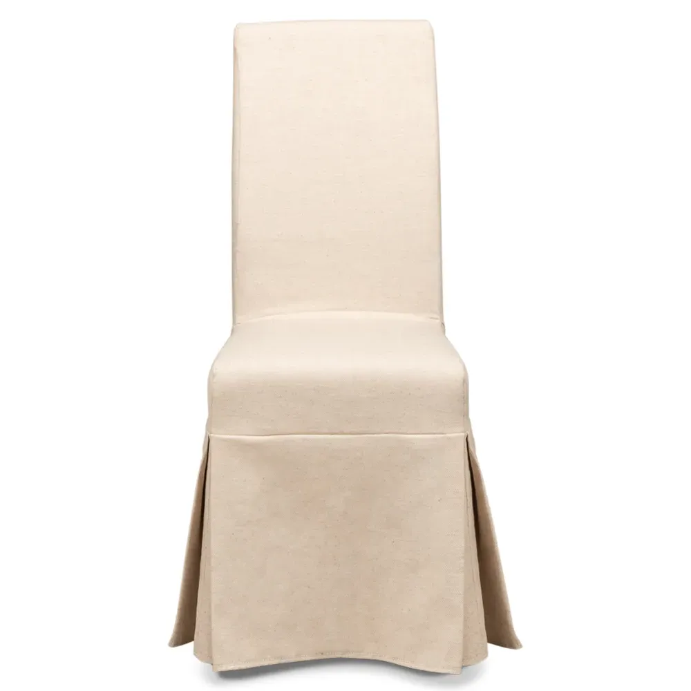 Dalilah Slipcovered Dining Chair - Beige image