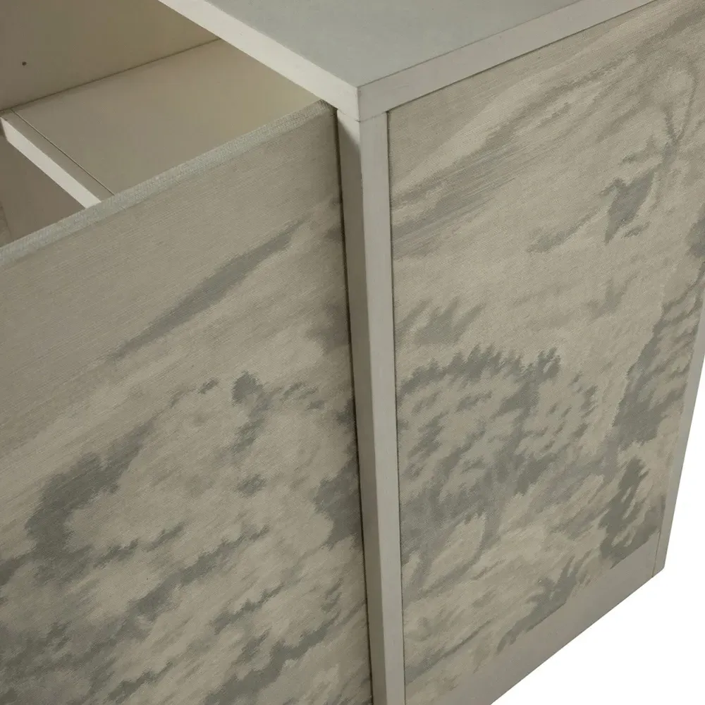 Daliyah Tapestry Sideboard - Cream, Ash Wood