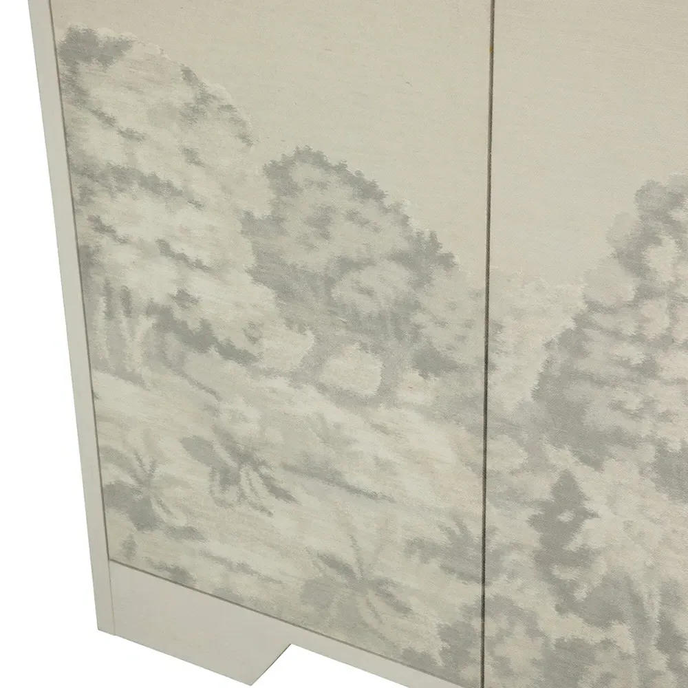 Daliyah Tapestry Sideboard - Cream, Ash Wood